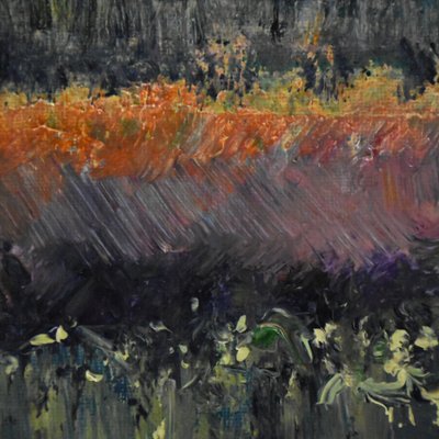 Noční květ 2, 2019 (olej na plátně) od Tracy Lambros