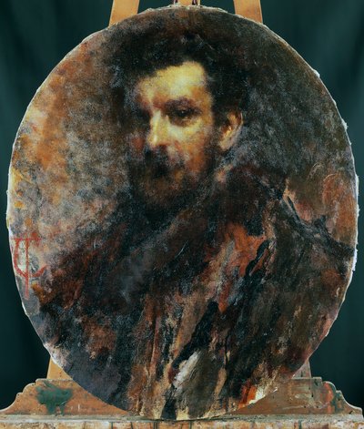 Portrét Cletto Arrighi, pseudonym Carlo Righetti (Milán od Tranquillo Cremona