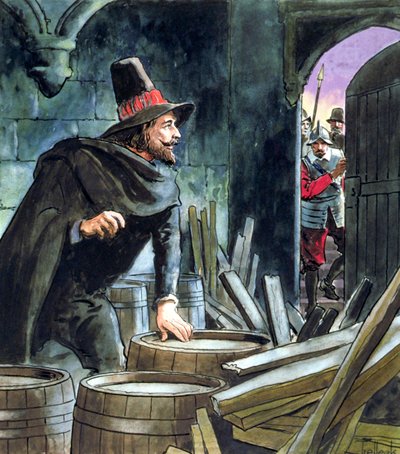 Guy Fawkes, chycen při přípravě spiknutí střelného prachu, 1605 c1900 od Trelleek