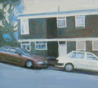 Místo k životu 13, 2011 (olej na překližce) od Trevor Burgess