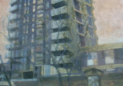 Místo k životu 19, 2011 (olej na překližce) od Trevor Burgess