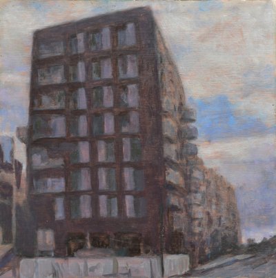 Místo k životu 60, 2013 (olej na překližce) od Trevor Burgess