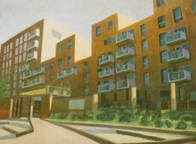 Místo k životu L4, 2013 (olej na překližce) od Trevor Burgess