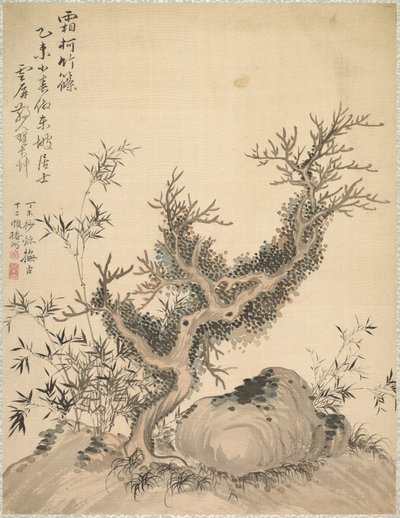 Matné větve a trpasličí bambus, 1847. od Tsubaki Chinzan