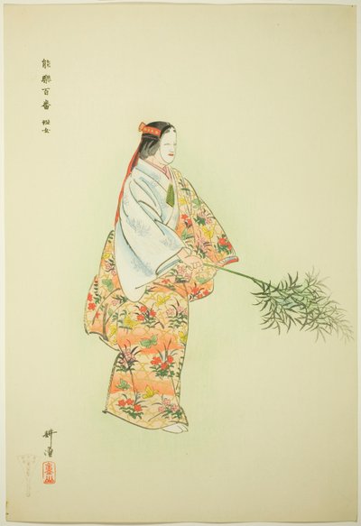 Hanjo, ze série "One Hundred No Dramas (Nogaku hyakuban)" od Tsukioka Kogyo