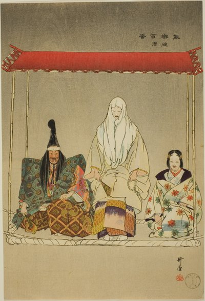 Ikari-Kazuki, ze série "Sto no dramat (Nogaku hyakuban)" od Tsukioka Kogyo