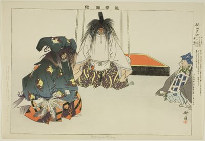 Matsuyama Tengu, ze série "Pictures of No Performances (Nogaku Zue)" od Tsukioka Kogyo