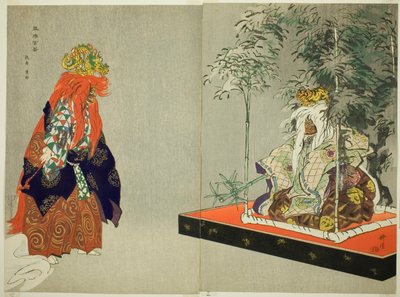 Ryo-ko, ze série "One Hundred No Dramas (Nogaku hyakuban)" od Tsukioka Kogyo
