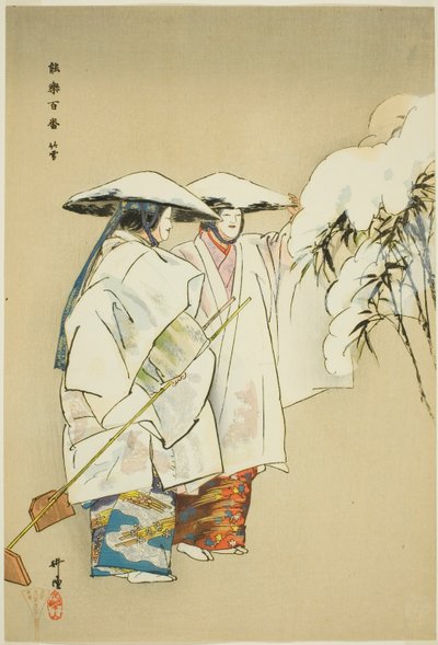 Take no Yuki, ze série "One Hundred No Dramas (Nogaku hyakuban)". od Tsukioka Kogyo