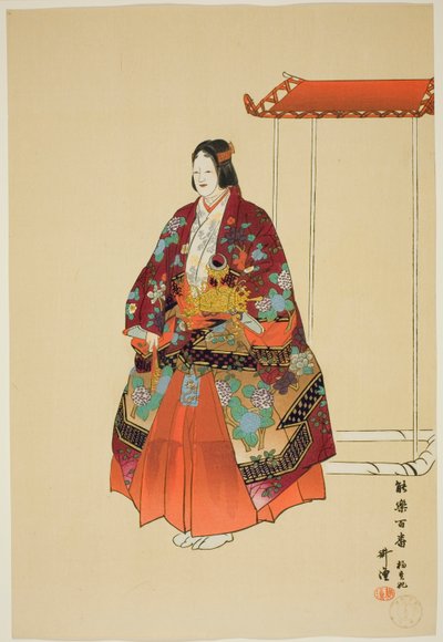 Yokihi, ze série "One Hundred No Dramas (Nogaku hyakuban)" od Tsukioka Kogyo