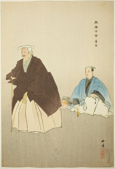 Yoro, ze série "One Hundred No Dramas (Nogaku hyakuban)" od Tsukioka Kogyo