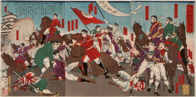 Smrt Muraty Sansukeho od Tsukioka Yoshitoshi
