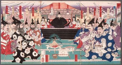 Velká konference o dobytí Koreje od Tsukioka Yoshitoshi