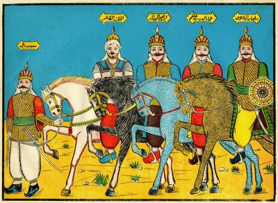 Mamlukové, legendární hrdinové v historii Dhaher Bibars, ve 13. století. Populární snímky, Tunisko od Tunisian School