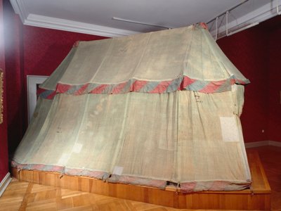 Vnější pohled na turecký stan (textil) (viz také 312159) od Turkish School