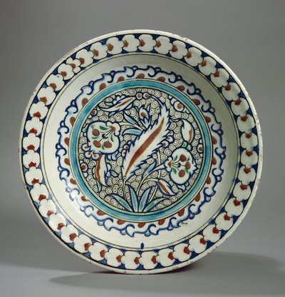 Deska s kamennou pastou, Iznik, Turecko (keramická) od Turkish School