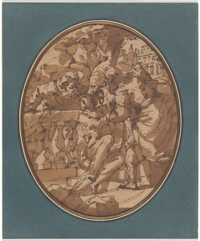Susanna und die Ältesten, Studie für ein verlorenes Gemälde od Ubaldo Gandolfi