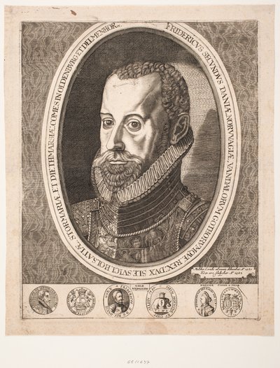 Dánský král Frederik II od Ubekendt