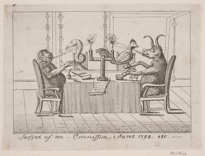 Zvláštní pohled na zakázku v roce 1798 od Ubekendt