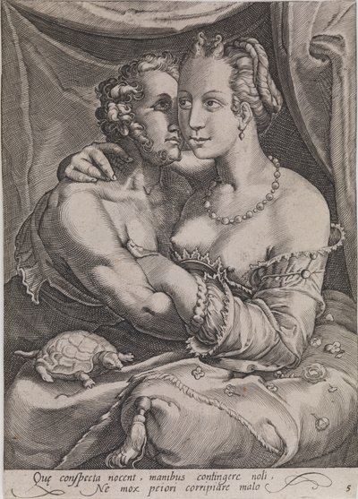 Dotek od Ubekendt efter Jan Saenredam efter Hendrick Goltzius