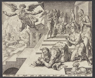 Odchod anděla od Ubekendt efter Maarten van Heemskerck