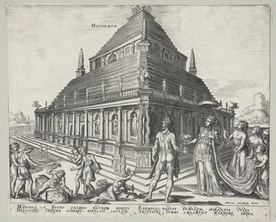 Osm divů světa od Ubekendt efter Philips Galle efter Maarten van Heemskerck