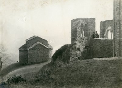Opatství San Pietro al Monte, Civate, Lombardie, Itálie, fotografie Ugo Monneret de Villard, kolem roku 1910 od Ugo Monneret de Villard