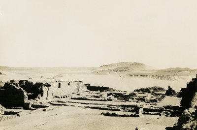 Obchodní zóna v klášteře svatého Simeona, Asuán, Egypt, fotografie Ugo Monneret de Villard od Ugo Monneret de Villard