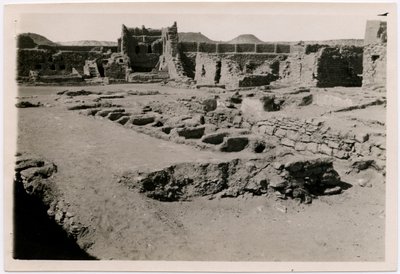 Interiér kláštera svatého Simeona, místnost VI, Asuán, Egypt, fotografie Ugo Monneret de Villard od Ugo Monneret de Villard