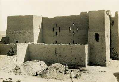 Klášter svatého Simeona, Asuán, Egypt, fotografie Ugo Monneret de Villard od Ugo Monneret de Villard