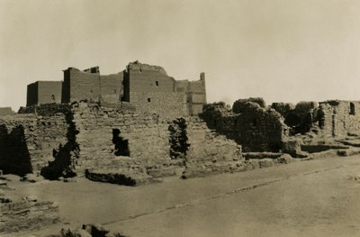 Klášter svatého Simeona, Asuán, Egypt, fotografie Ugo Monneret de Villard od Ugo Monneret de Villard