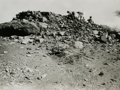 Ruiny v oblasti Goz Regeb, Súdán, fotografie Ugo Monneret de Villard, asi 1925 od Ugo Monneret de Villard
