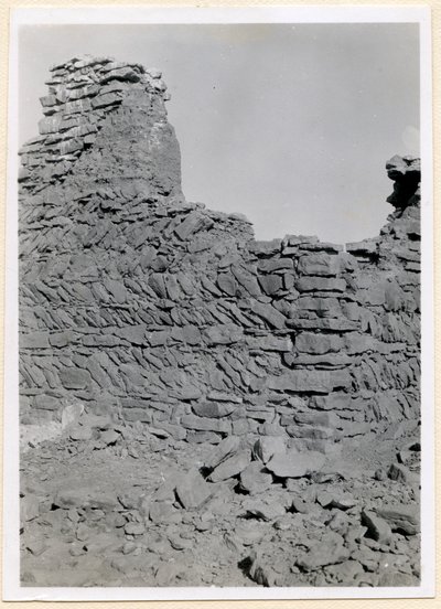 Zřícenina jižního kostela, detail zdiva, Sabagura, Egypt, fotografie Ugo Monneret de Villard od Ugo Monneret de Villard
