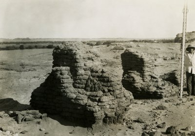 Hrobka na nekropoli, Kasr Ibrim, Egypt, fotografie Ugo Monneret de Villard od Ugo Monneret de Villard