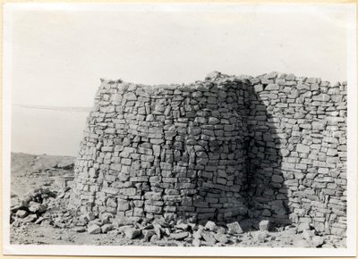 Věž na jihovýchodním nároží, Sabagura, Egypt, fotografie Ugo Monneret de Villard od Ugo Monneret de Villard