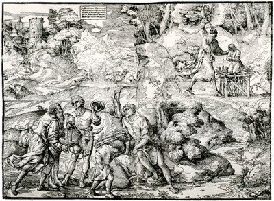 Abrahams Sacrifice, 1516-1518, 1937 od Ugo da Carpi