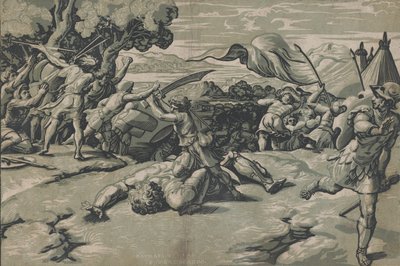 David a Goliáš, ca. 1520-27. od Ugo da Carpi