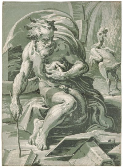 Diogenes, po roce 1527. od Ugo da Carpi