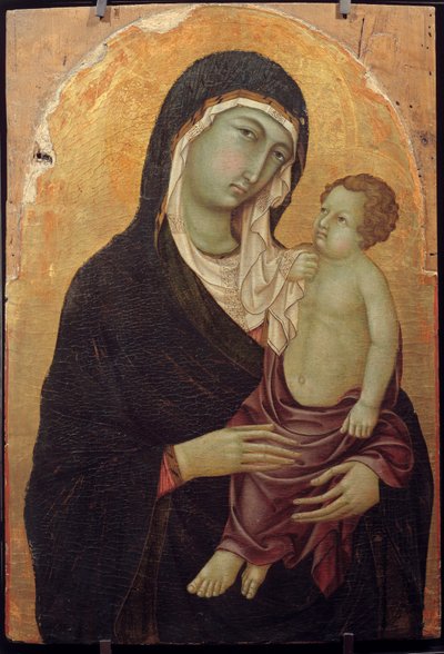 Obraz Panny a dítěte na dřevě od Ugolino di Nerio od Ugolino di Nerio