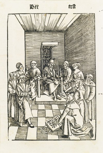 Židovská přísaha z Laienspiegel, Augsburg, 1509 od Ulrich Tengler