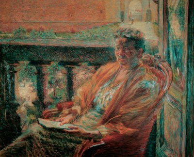 Portrét paní Meta Quarck od Umberto Boccioni