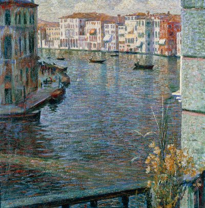Canal Grande v Benátkách od Umberto Boccioni