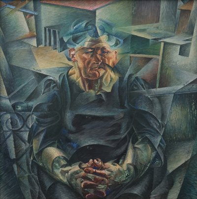 Horizontální konstrukce od Umberto Boccioni