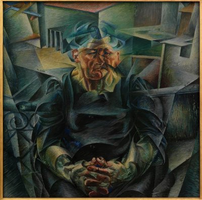 Horizontální konstrukce od Umberto Boccioni
