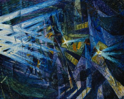 Síly silnice, 1911 od Umberto Boccioni