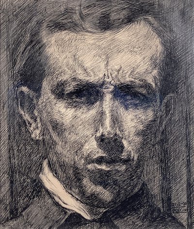 Autoportrét od Umberto Boccioni