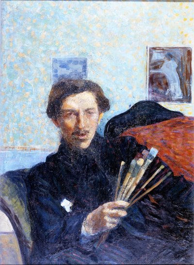 Autoportrét Umberta Boccioniho v roce 1908. Brera Art Gallery Milan. od Umberto Boccioni