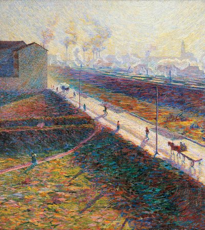 The Morning od Umberta Boccioniho (1882-1916), olej na plátně, 60x55 cm od Umberto Boccioni