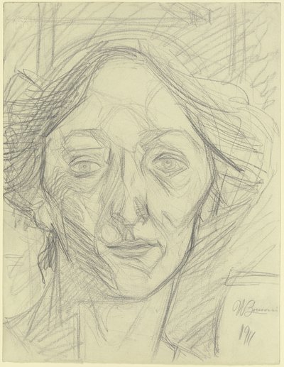 Hlava ženy od Umberto Boccioni