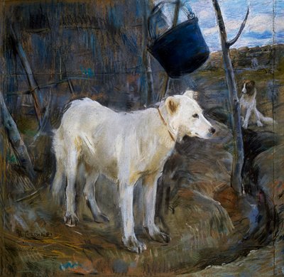 Guard of Procolo, obraz Umberta Coromaldiho (1870-1948). Itálie od Umberto Coromaldi